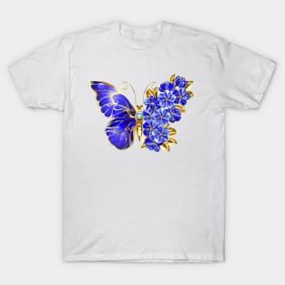 Flower Sapphire Butterfly T-Shirt